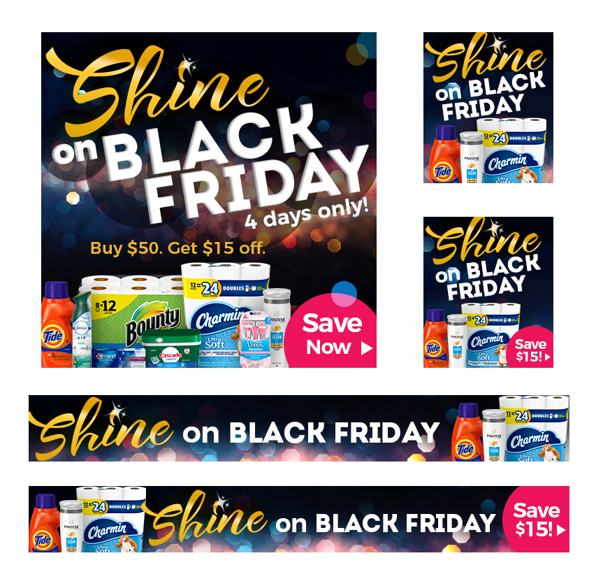 RETAIL - Black Friday Sale web ads