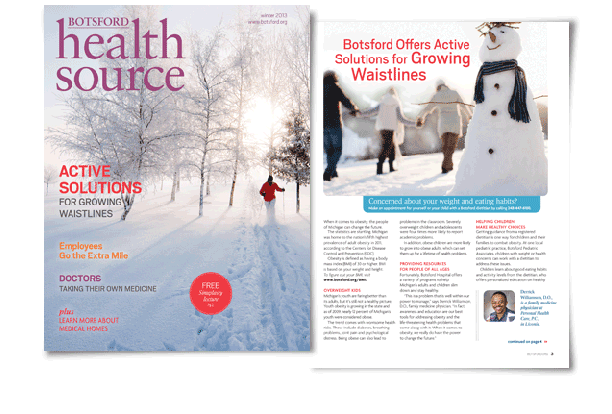 editorial magazine design winter