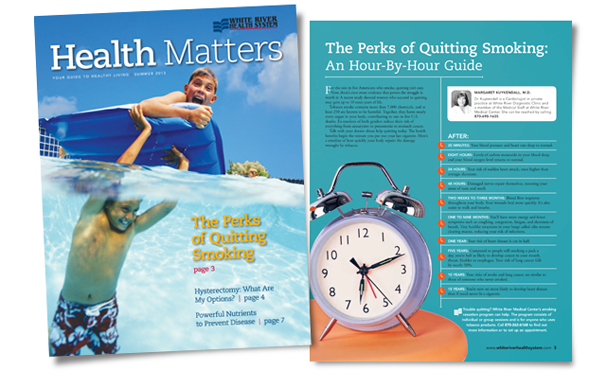 editorial magazine design clock