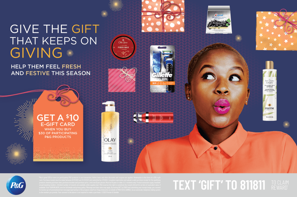 P&G Holiday Concept signage