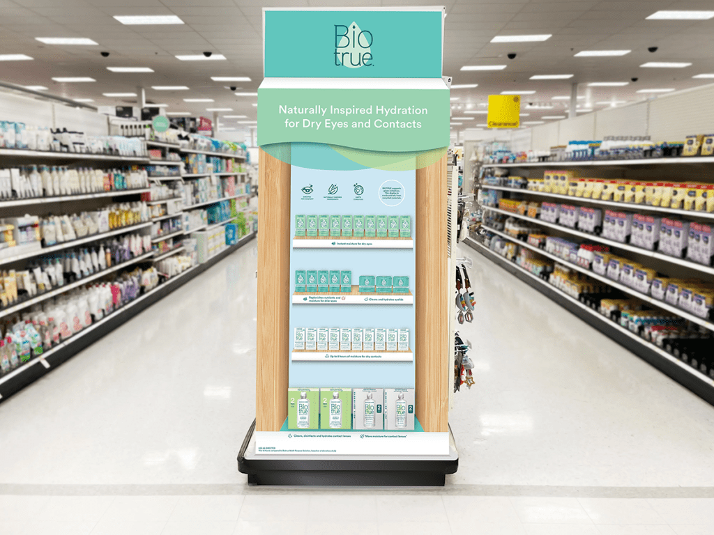 Target Biotrue Endcap Mock