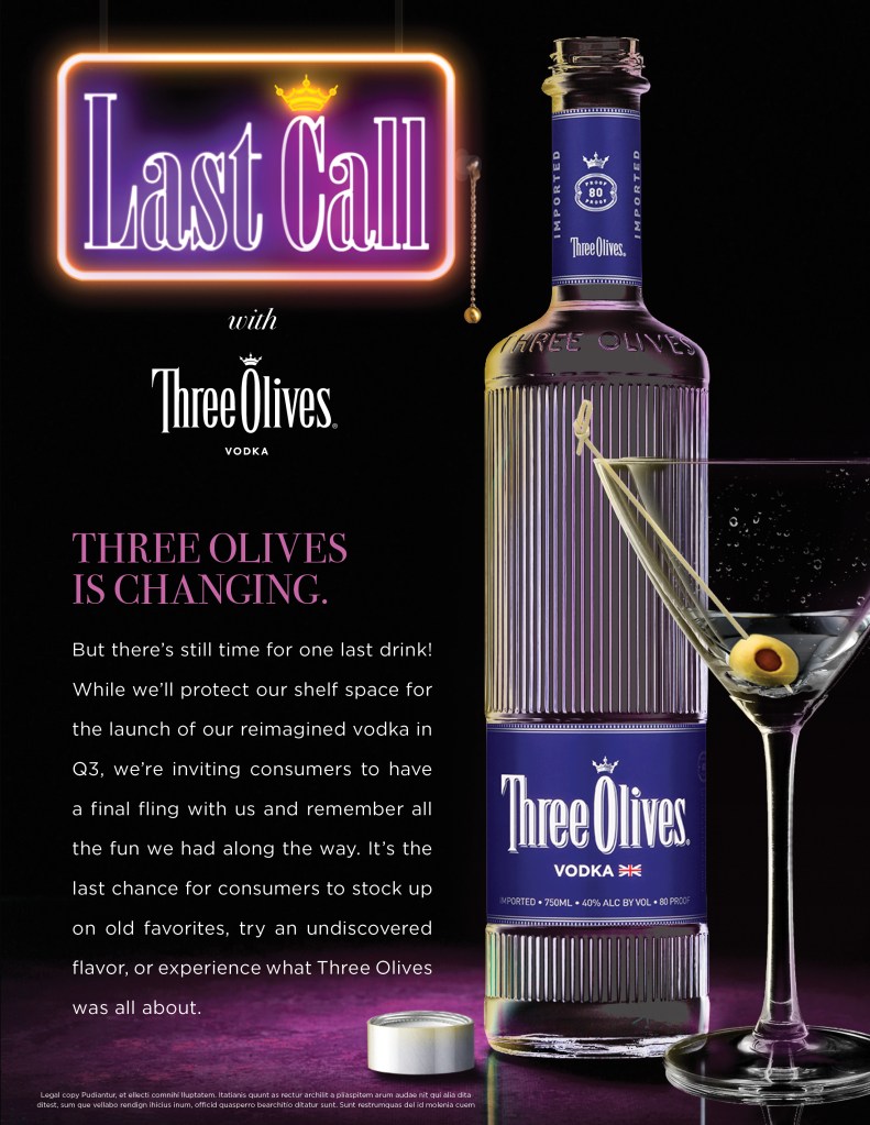 Three Olives Vodka